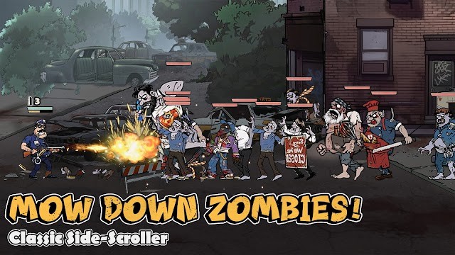 Retro Rampage là game diệt zombie theo phong cách cuộn cảnh màn hình ngang