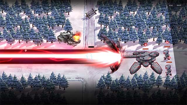 Vũ khí trong game có mức sát thương cao và hiệu ứng chiến đấu ấn tượng