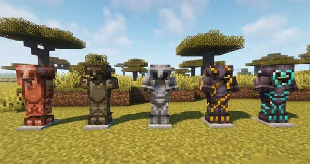 Nếu muốn tăng hứng thú cho việc chế tạo công cụ, hãy tải Reworked Metals Mod