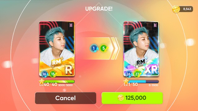 Nâng cấp và phát triển thần tượng