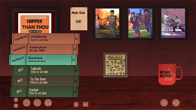 Gameplay của Riley & Rochelle là sự pha trộn giữa mô phỏng cuộc sống và phiêu lưu giải đố