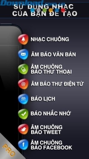 Sử dụng bản nhạc của bạn để tạo các loại nhạc chuông