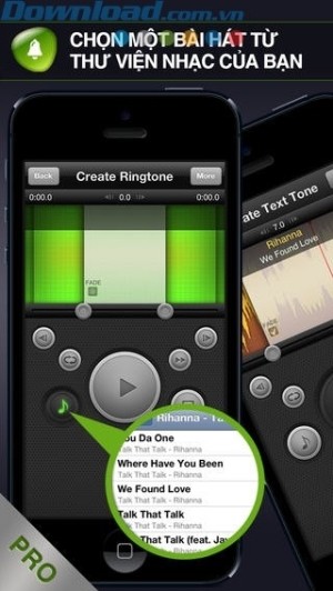 chọn bài hát từ thư viện nhạc của bạn