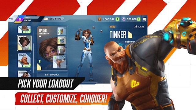 Thu thập, tùy chỉnh cho chiến binh và chinh phục kẻ thù