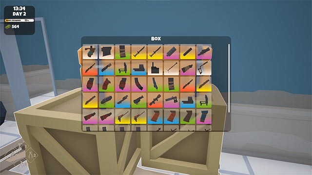 Khám phá hơn 200 bộ phận chính và phụ mà Rise of Gun game cung cấp