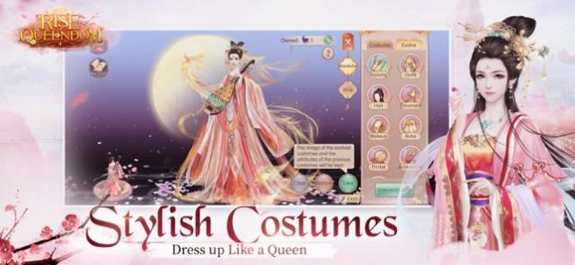 Sống và mặc trang phục của nữ hoàng trong game Rise of Queendom