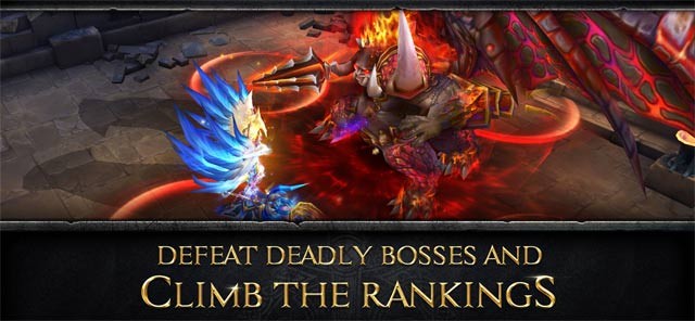 Đánh bại các boss hùng mạnh và leo rank