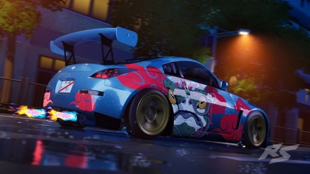 Trang trí xe đua bằng các loại đề can, màu sắc nổi bật