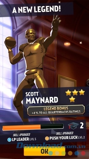 Trở thành huyền thoại trong Rival Stars College Football cho Android