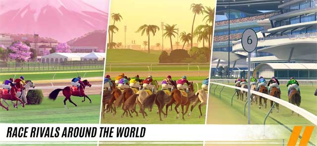 Tham gia các cuộc thi trên toàn thế giới trong Rival Stars Horse Racing