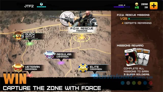 Chiếm Mission Area để giành chiến thắng và nhận giải thưởng