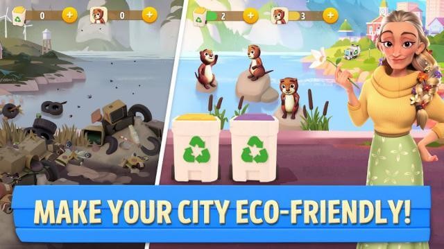 Xây dựng lại thành phố của bạn trong game Riverside: Family Farm Village