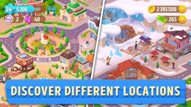 Khám phá các địa điểm khác nhau