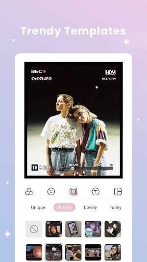 Lựa chọn template trendy