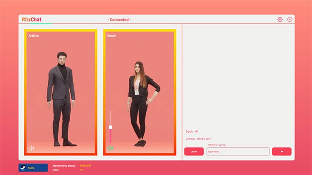 RizzChat app sẽ tự động ghép cặp để 2 người trò chuyện, nhắn tin không giới hạn