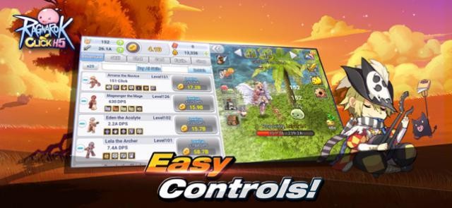 RO: Click H5 là game nhập vai idle có lối chơi đơn giản, vui nhộn