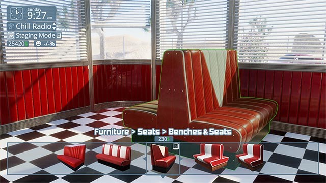 Cải tạo và trang trí nhà hàng với kho item phong phú trong Road Dinner Simulator game