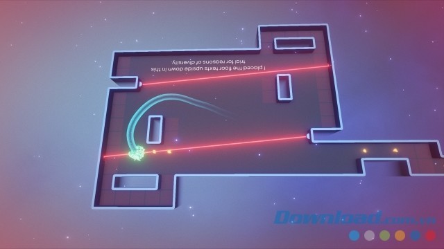 Hình ảnh tia laze trong game phiêu lưu hành động Road to Ballhalla cho máy tính