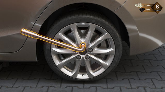 Luôn mang theo dung cụ bên người để sửa xe và xử lý các tình huống trong Roadside Assistance Simulator game