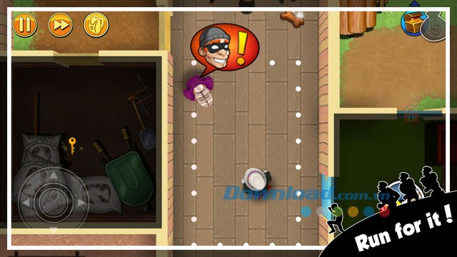 Giao diện chơi game Robbery Bob Free trên Android
