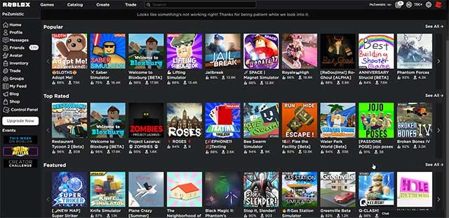 Khám phá hàng triệu trò chơi được xây dựng bởi cộng đồng game thủ