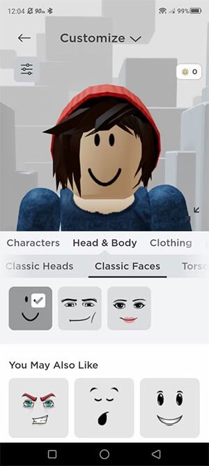 Tạo và tùy chỉnh avatar trong Roblox