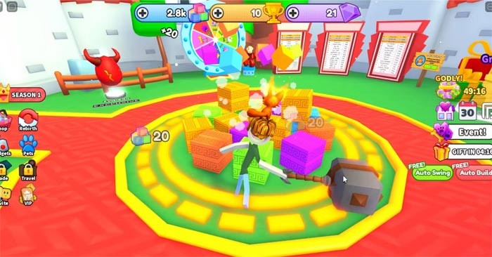 Game mô phỏng trên Roblox