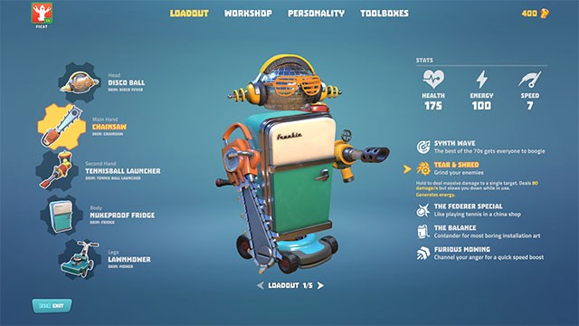 Chế tạo người máy với diện mạo, cá tính và vũ khí đa dạng trong khi chơi Robo Revenge Squad