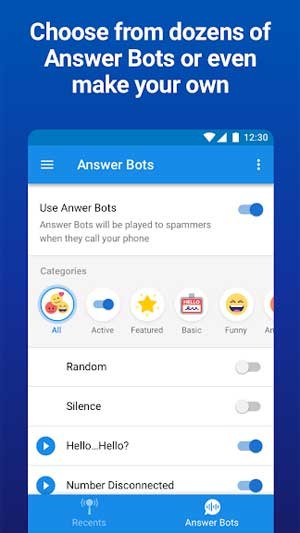 Bạn có thể tự chọn Bot trả lời tự động