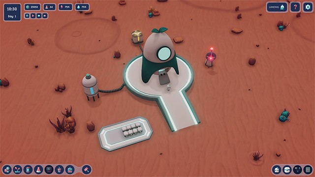 Nỗ lực sống sót trên hành tinh lạ bằng cách trồng trọt và sản xuất