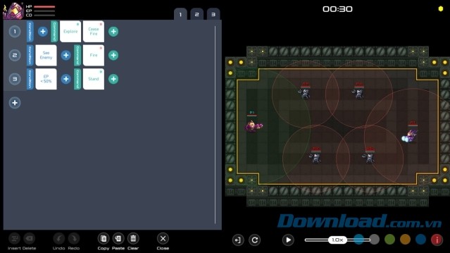 Lựa chọn các phương án thích hợp trong game chiến thuật mới Robot Master cho máy tính