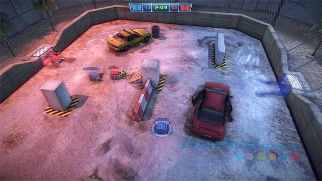 Điều khiển robot đá bóng