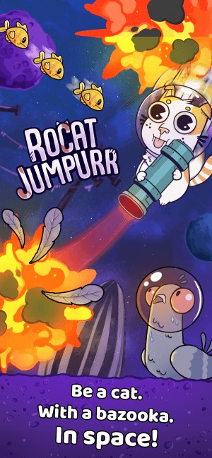 Rocat Jumpurr cho bạn trở thành một con mèo bắn bazooka trong không gian
