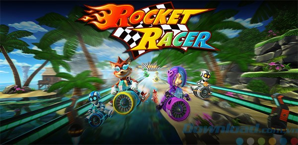 Giao diện của game Rocket Racer cho Windows 10