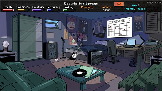 Rockstar Life mô phỏng chân thực cuộc sống của 1 ngôi sao nhạc Rock từ ngày mới vào nghề