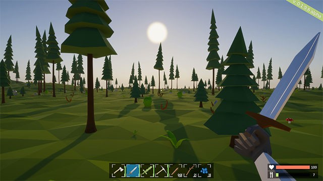 Rocky Planet sở hữu hệ thống chế tạo, đi mine... phong phú