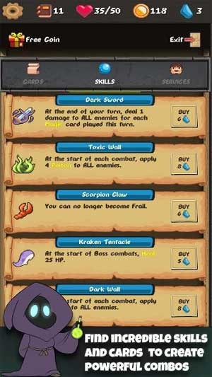 Tìm kiếm những thẻ bài mạnh để tạo ra nhiều combo quyền năng