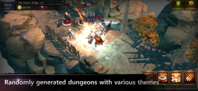 Các hầm ngục được tạo ra ngẫu nhiên với phong cảnh đa dạng