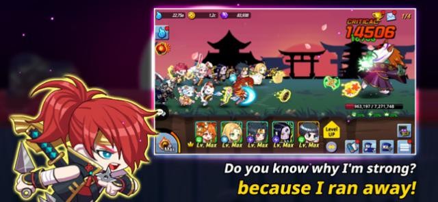 Tham gia các trận đánh quái điên cuồng trong game Rogue Ninja