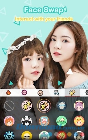 Rokk cho Android có tính năng hoán đổi khuôn mặt