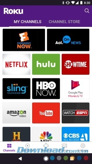 ứng dụng stream Roku cho Android