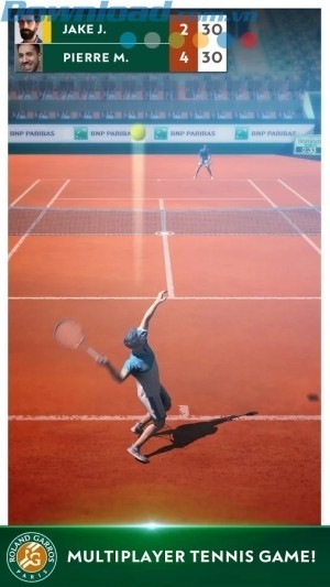 Thi đấu quần vợt cùng nhiều tay vợt khác trên toàn thế giới