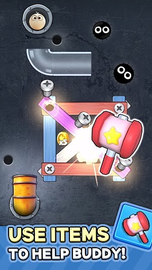 Sử dụng các item đặc biệt để giúp Buddy