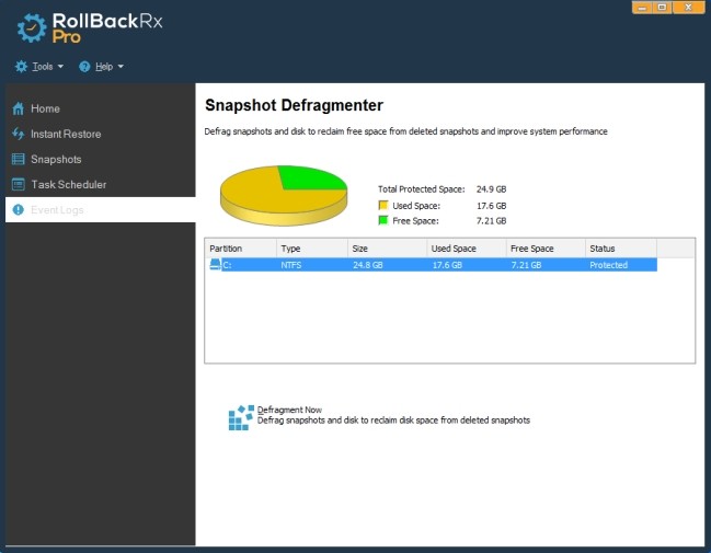 Giao diện RollBack Rx Professional