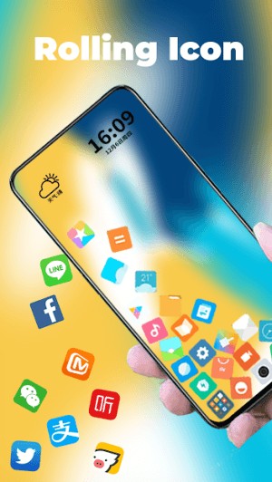 Rolling icons làm cho các biểu tượng ứng dụng của bạn lăn như hòn bi