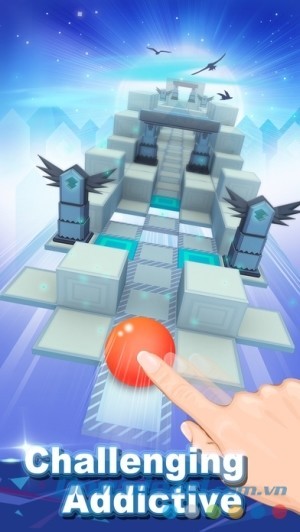 Rolling Sky cho iOS thử thách gây nghiện
