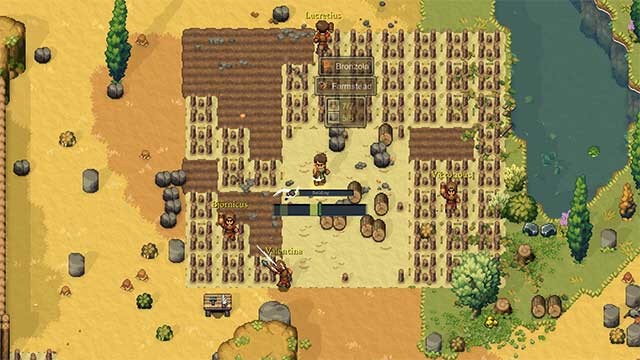 Thu thập đá và gỗ để xây dựng công trình và tự vệ