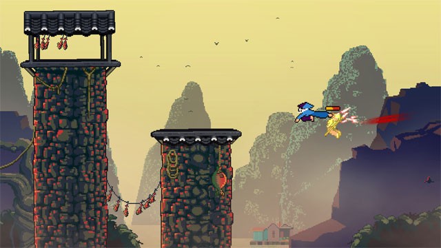 Gameplay của Roof Rage theo phong cách hành động platformer cổ điển