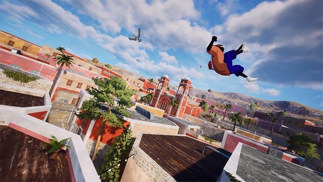 Rooftops & Alleys là game parkour kết hợp chạy tự do trên nóc nhà thành phố