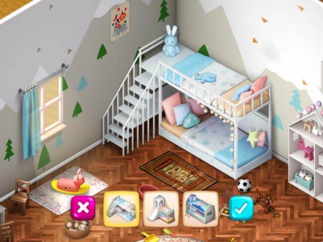 Trang trí căn phòng của bạn tuyệt đẹp trong game Room Flip